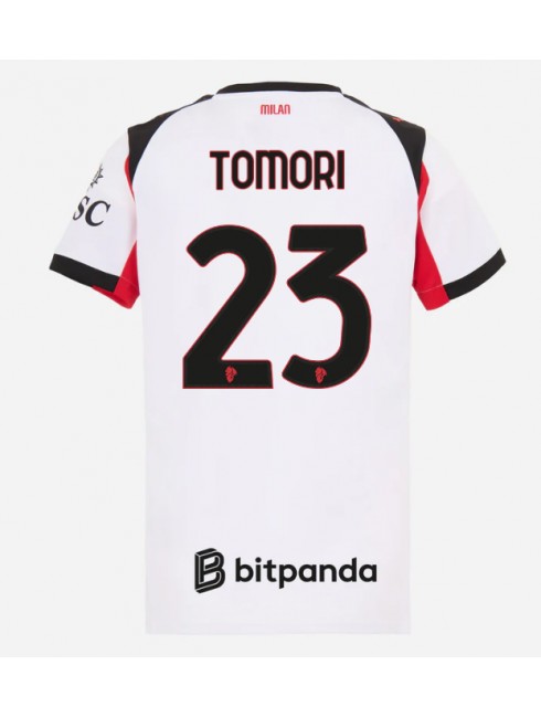 AC Milan Fikayo Tomori #23 Replika Borta Kläder Dam 2025-26 Kortärmad AC Milan Fikayo Tomori #23 Replika Borta Kläder Dam 2025-26 Kortärmad